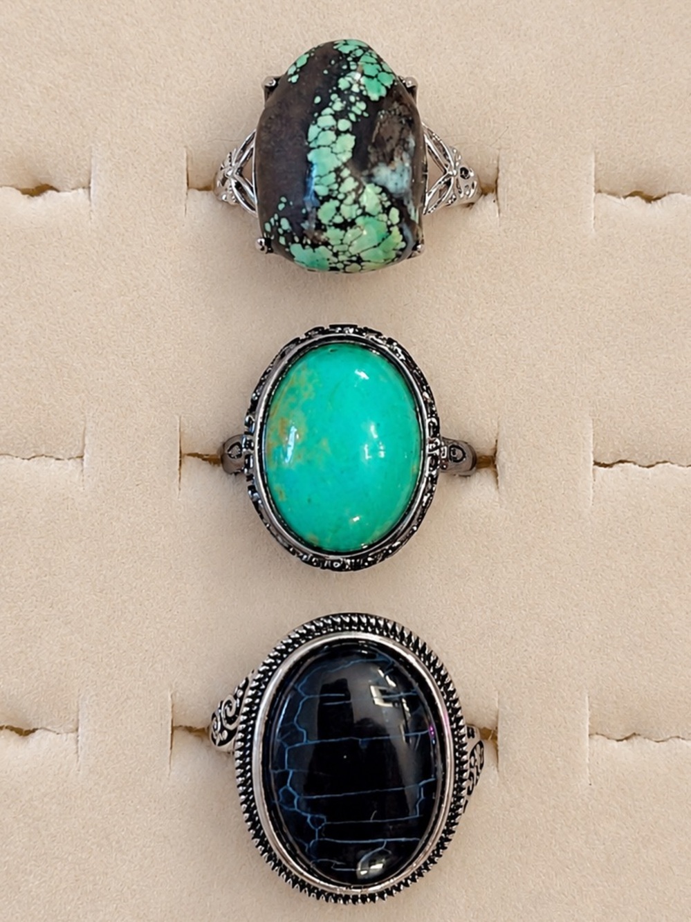 Pick 1 ✨ 17MM TURQUOISE STATEMENT RING